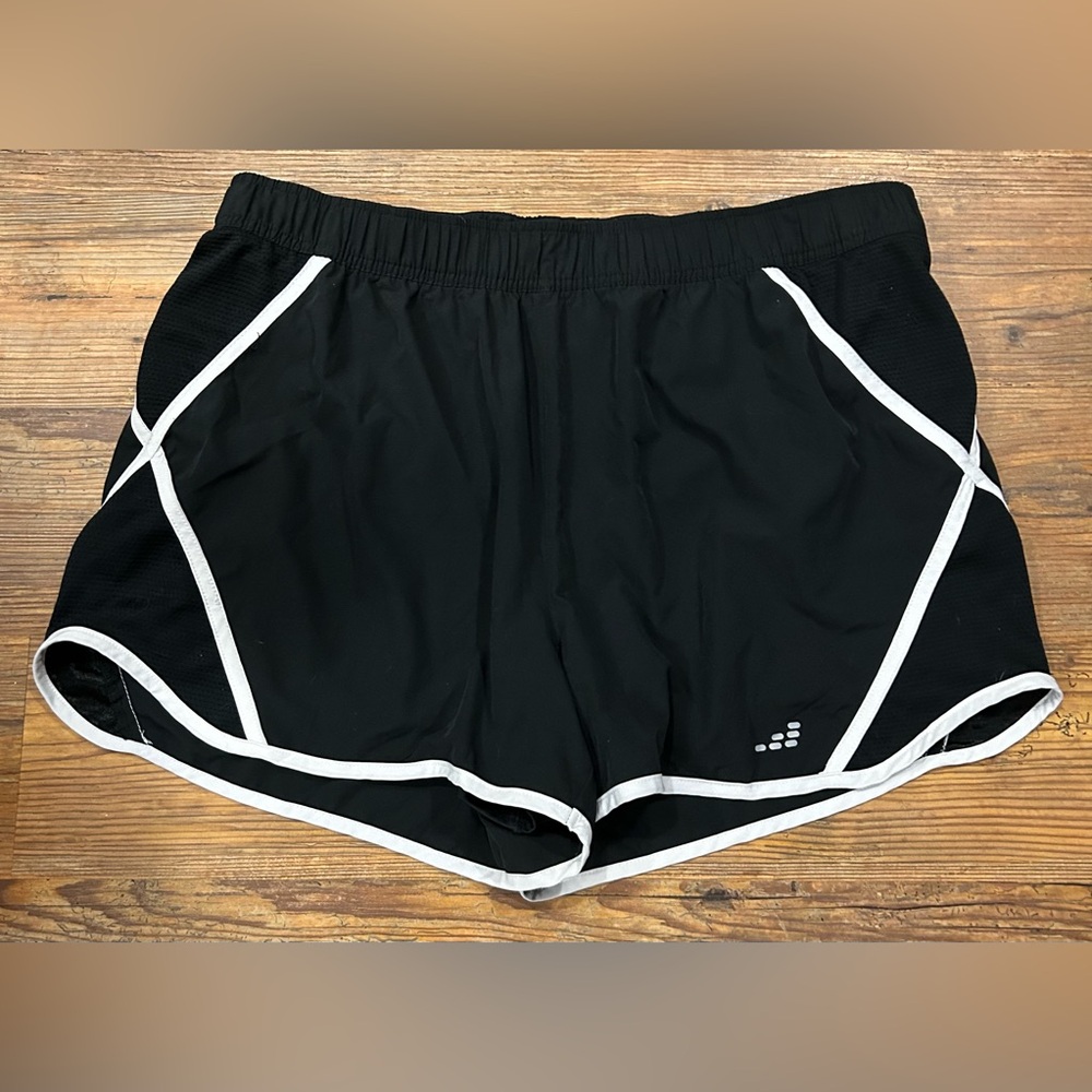 NWOT bcg Black Athletic Shorts with White Trim